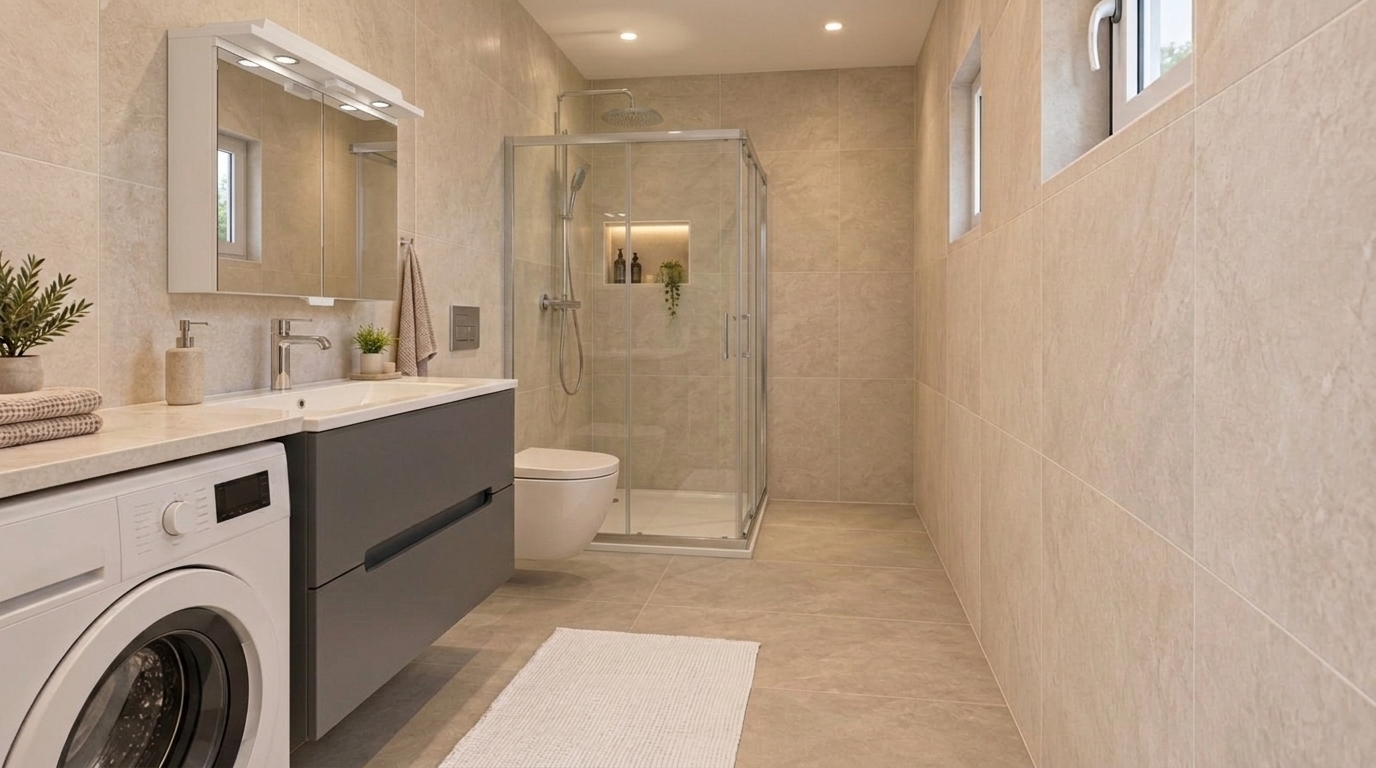 Salle de bains – rez-de-chaussée — Visualisation